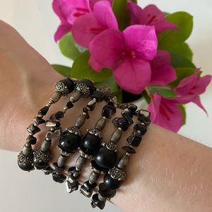 Hand beaded Cuff Bracelet